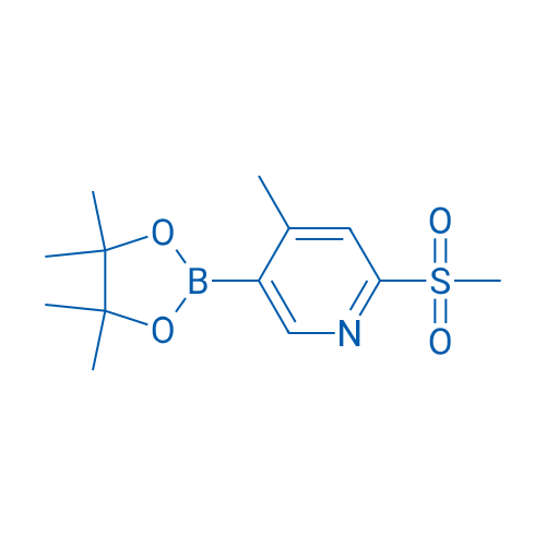 4-Methyl-2-(methylsulfonyl)-5-(4,4,5,5-tetramethyl-1,3,2-dioxaborolan-2-yl)pyridine