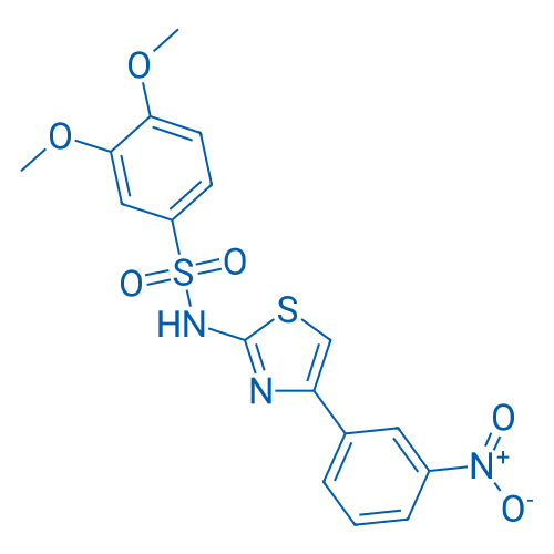 3,4-Dimethoxy-N-(4-(3-nitrophenyl)thiazol-2-yl)benzenesulfonamide