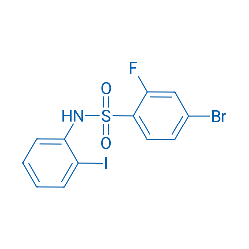4-Bromo-2-fluoro-N-(2-iodophenyl)-benzenesulfonamide