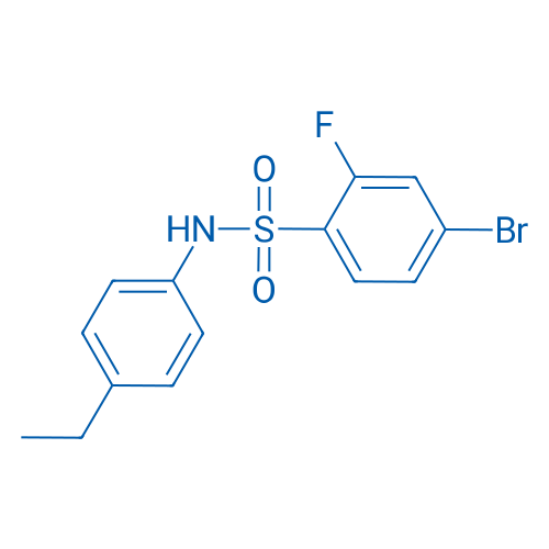 4-Bromo-N-(4-ethylphenyl)-2-fluoro-benzenesulfonamide