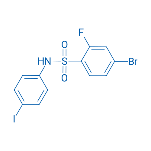 4-Bromo-2-fluoro-N-(4-iodophenyl)-benzenesulfonamide