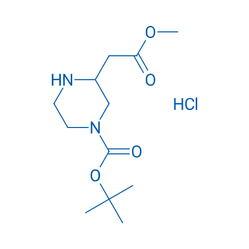 tert-Butyl 3-(2-methoxy-2-oxoethyl)piperazine-1-carboxylate hydrochloride