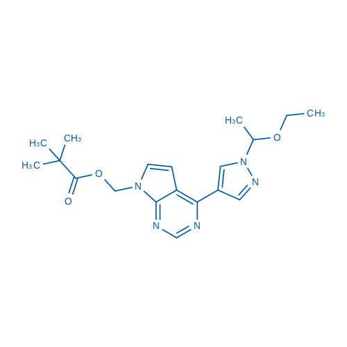 (4-(1-(1-Ethoxyethyl)-1H-pyrazol-4-yl)-7H-pyrrolo[2,3-d]pyrimidin-7-yl)methyl pivalate