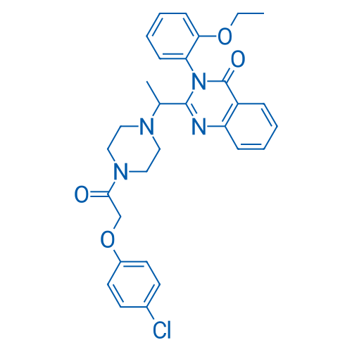 2-(1-(4-(2-(4-Chlorophenoxy)acetyl)piperazin-1-yl)ethyl)-3-(2-ethoxyphenyl)quinazolin-4(3H)-one