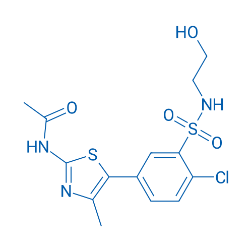 N-(5-(4-Chloro-3-(N-(2-hydroxyethyl)sulfamoyl)phenyl)-4-methylthiazol-2-yl)acetamide