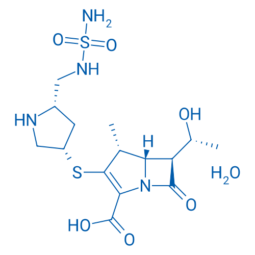 (4R,5S,6S)-6-((R)-1-Hydroxyethyl)-4-methyl-7-oxo-3-(((3S,5S)-5-((sulfamoylamino)methyl)pyrrolidin-3-yl)thio)-1-azabicyclo[3.2.0]hept-2-ene-2-carboxylic acid hydrate