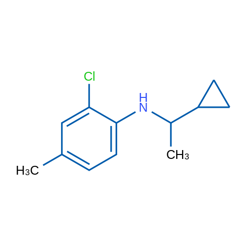 1038967-06-4|2-Chloro-N-(1-cyclopropylethyl)-4-methylaniline|BLD Pharm