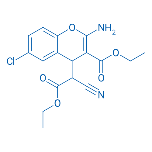 Ethyl 2-amino-6-chloro-4-(1-cyano-2-ethoxy-2-oxoethyl)-4H-chromene-3-carboxylate